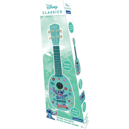 Lexibook Dřevěné ukulele s nylonovými strunami 53 cm Disney Stitch