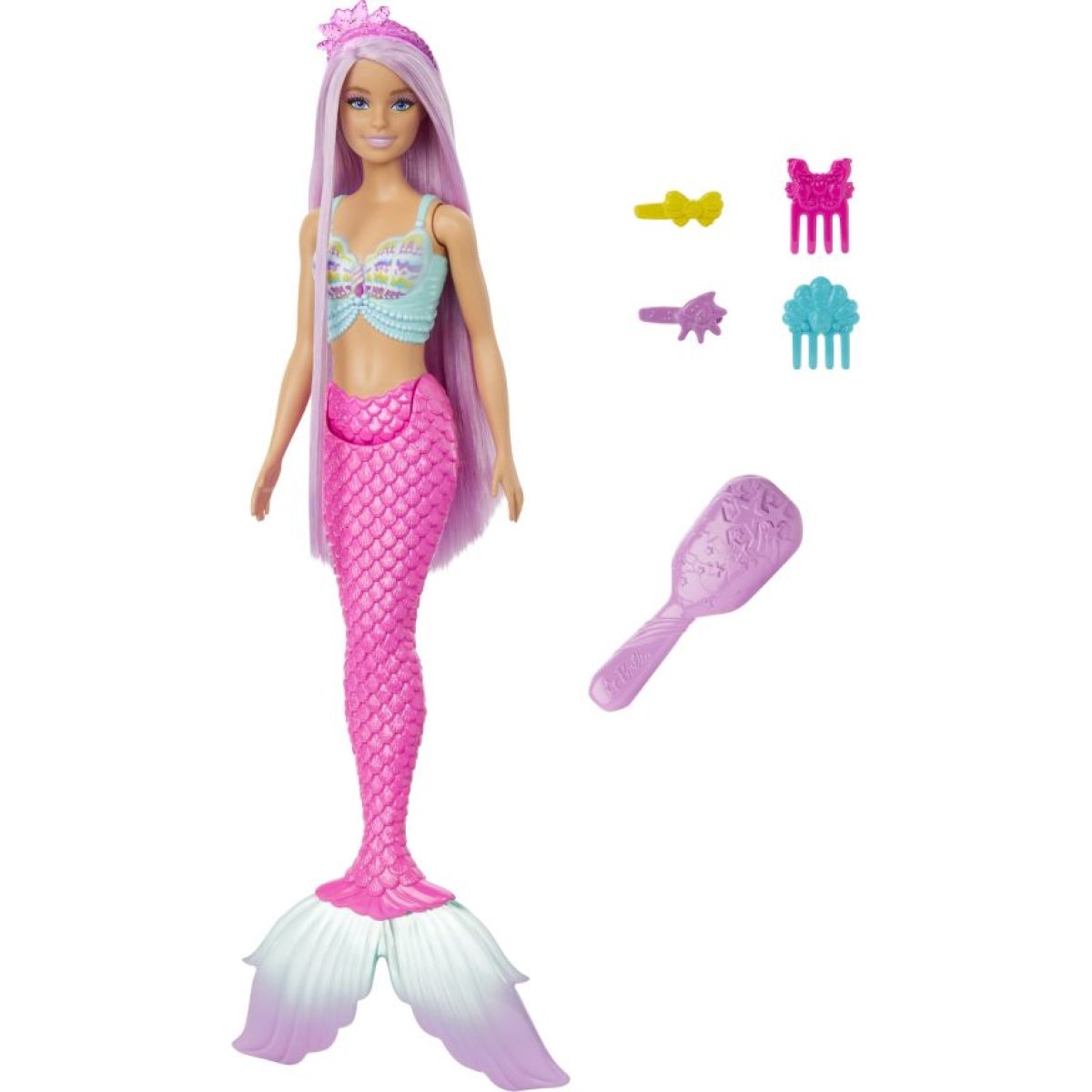 Mattel Barbie pohádková panenka s dlouhými vlasy - mořská panna