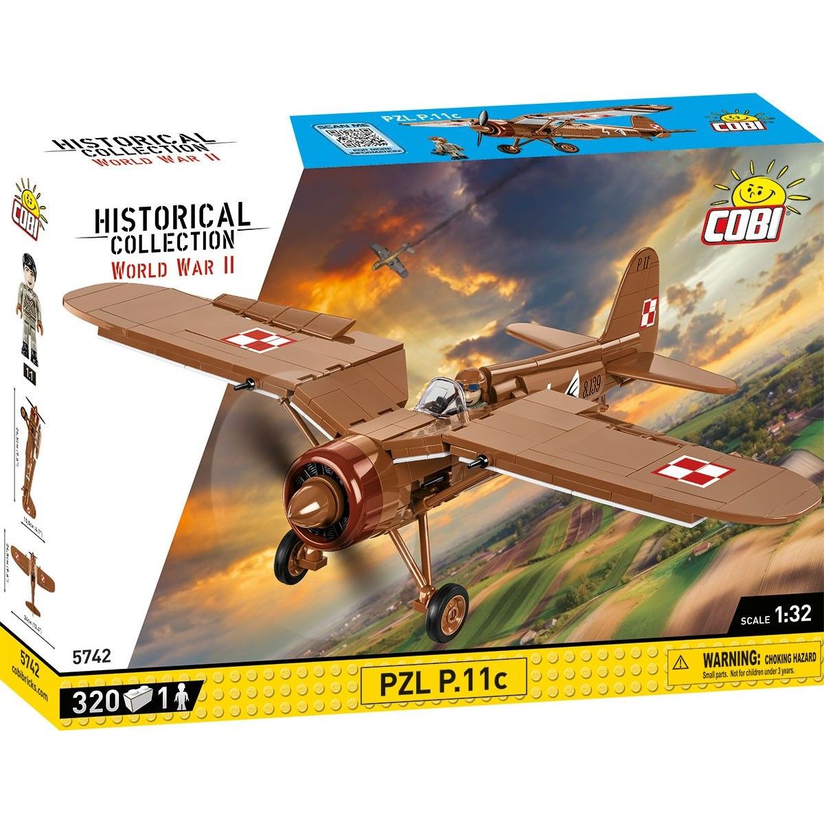 Cobi 5742 II. světová válka PZL P.11c