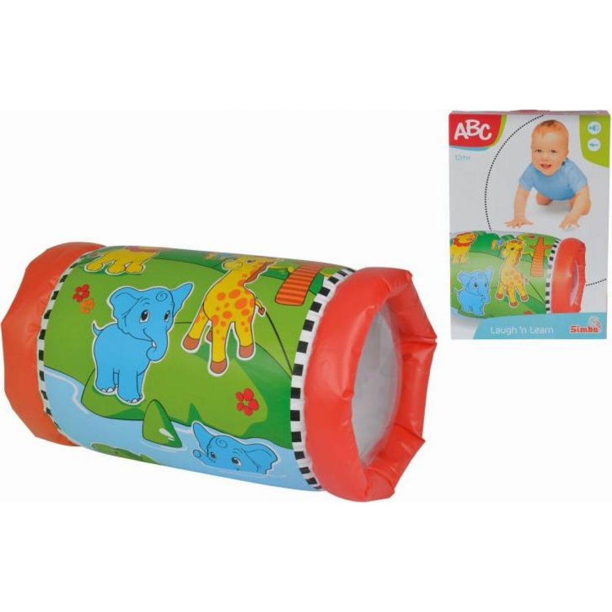 Simba Válec na lezení Zvířátka - červený