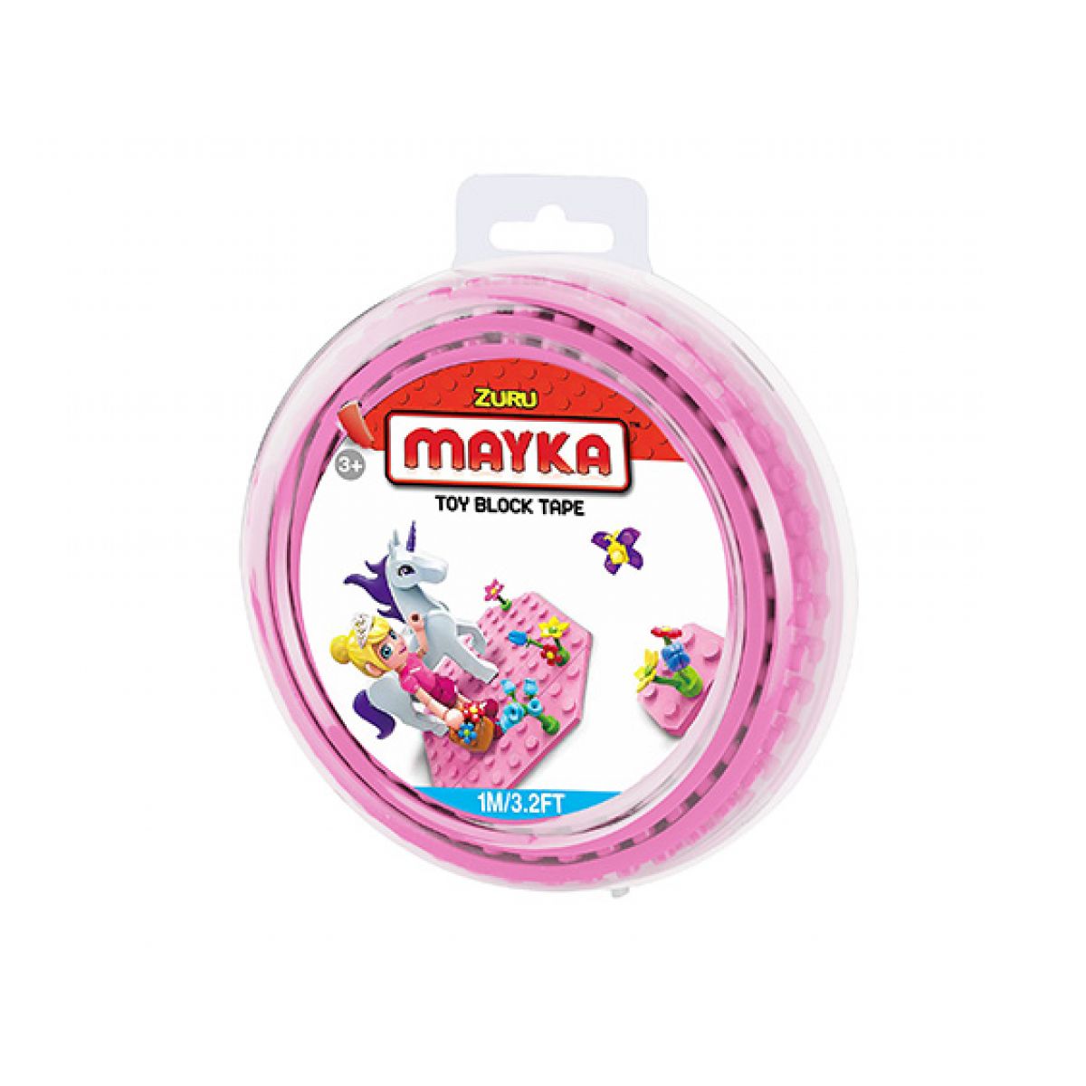 Mayka stavebnicová páska 1m růžová
