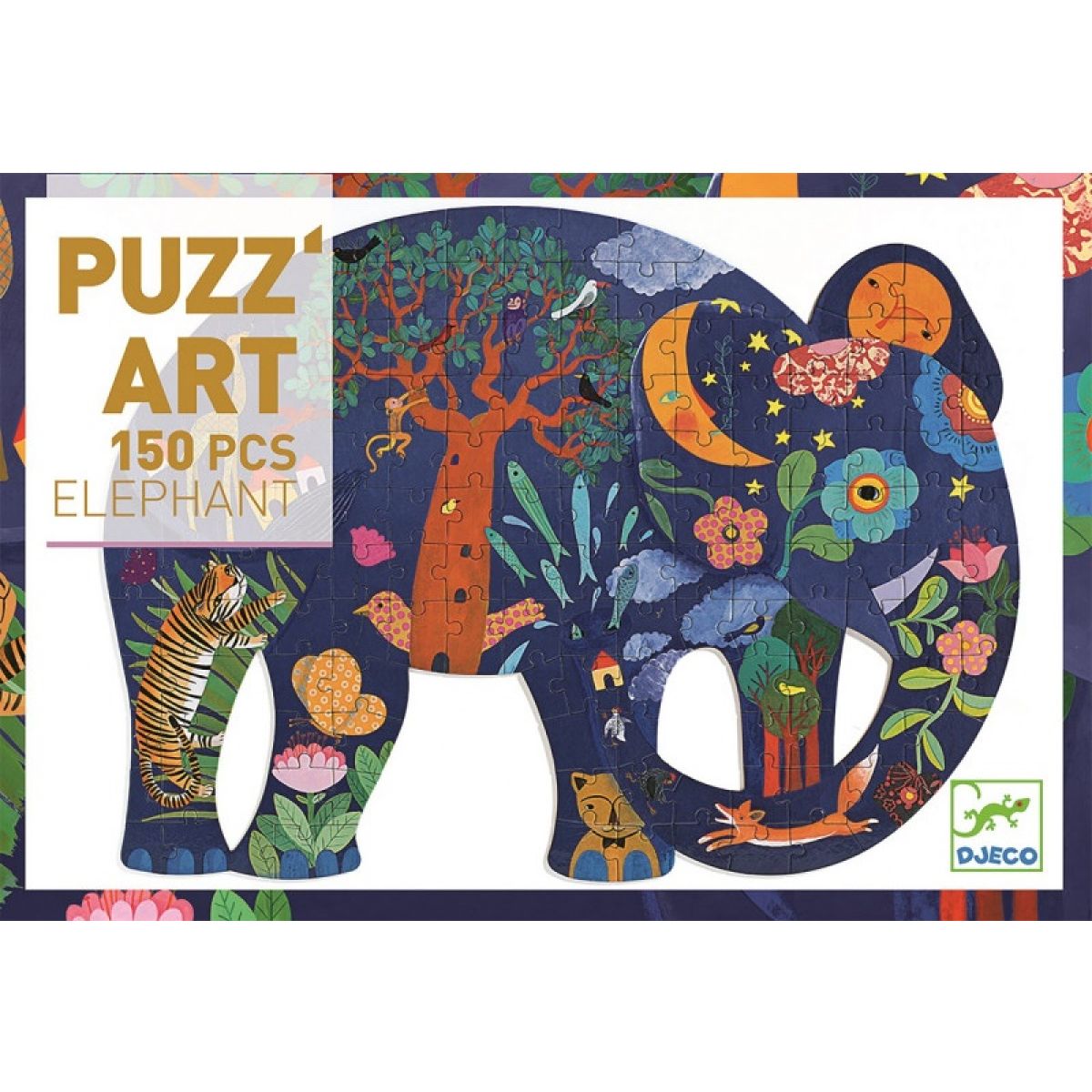Djeco Puzzle velké Pohádkový slon 150 dílků