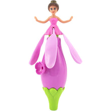 Teddies Vystřelovací víla panenka plast 17 cm růžová hnědé vlasy