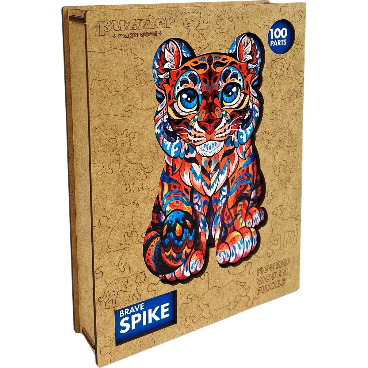 Puzzler Puzzle dřevěné barevné Odvážný Spike 100 dílků
