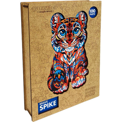 Puzzler Puzzle dřevěné barevné Odvážný Spike 100 dílků