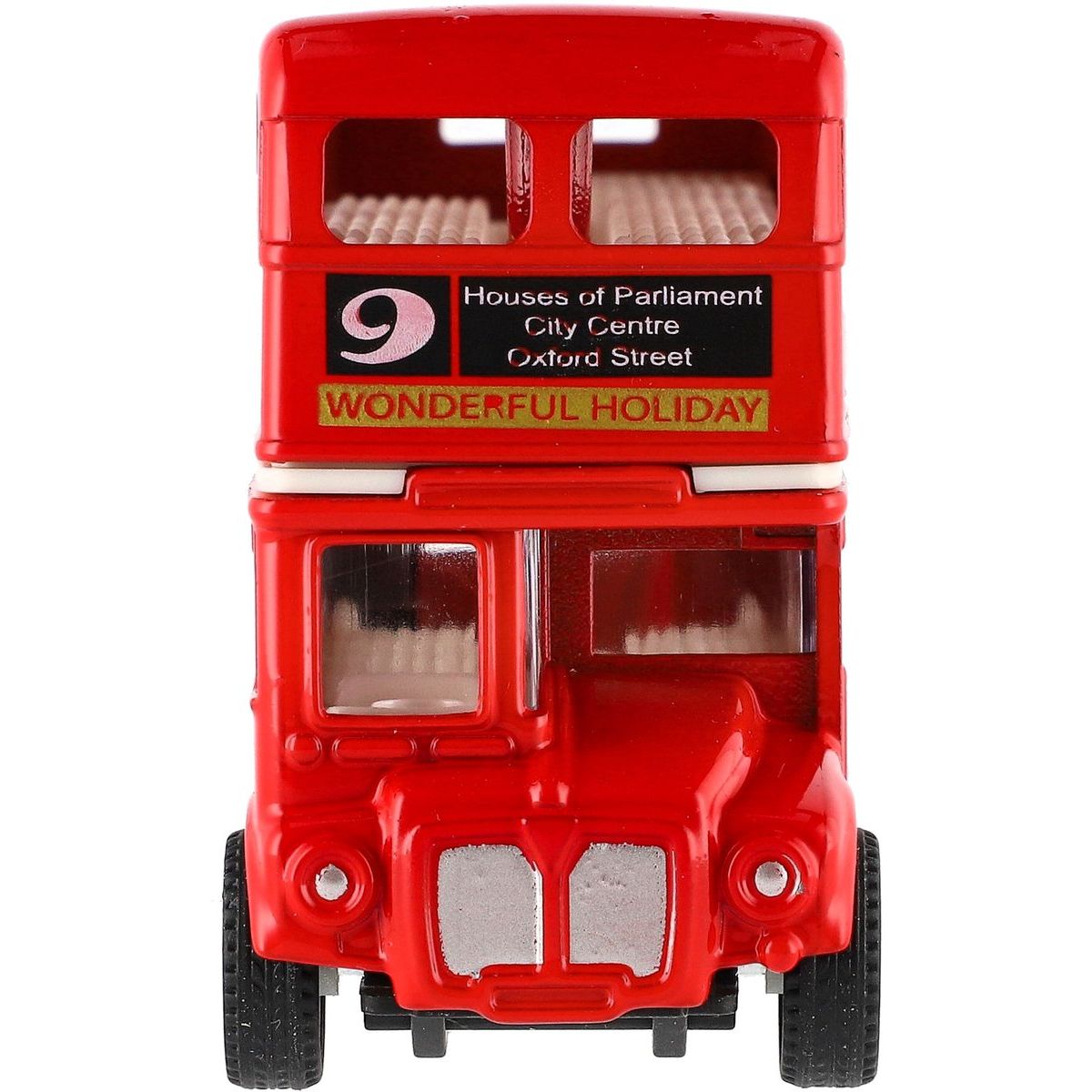 Teddies Londýnský patrový autobus červený