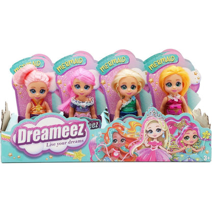 Funville Dreameez mini mořská panna v kornoutku tmavě růžové vlasy
