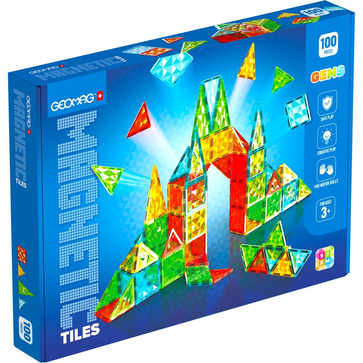Geomag Magnetic Tiles 100 dílků