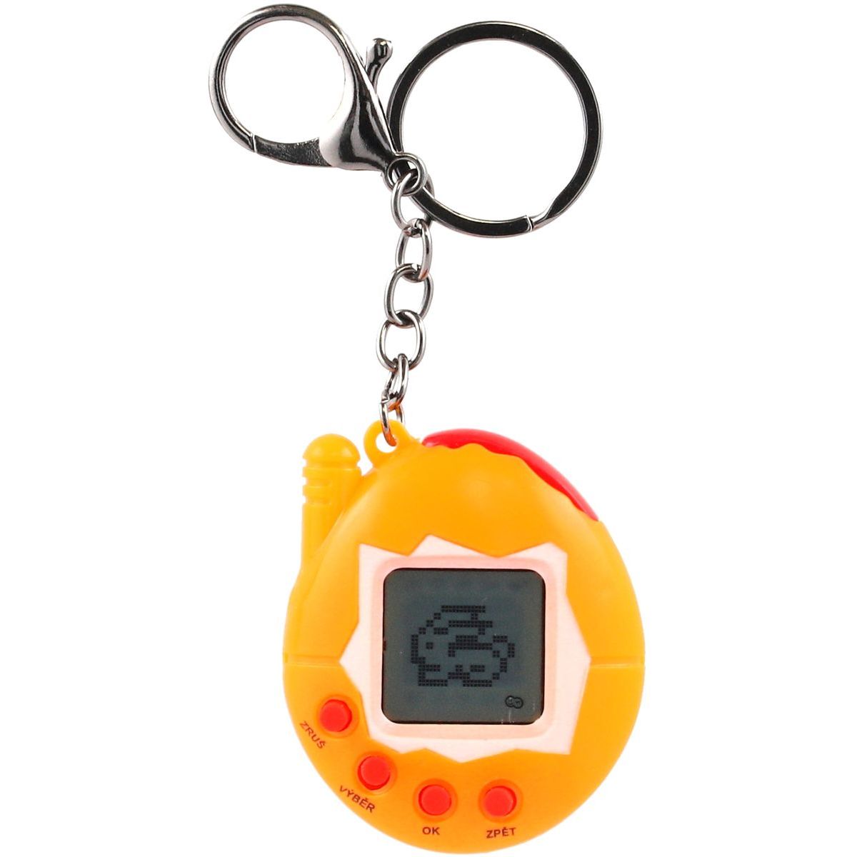 Teddies Zvířátko elektronické přívěsek plast 5x6cm na bat. 4 barvy se zvukem na kartě 12ks v boxu