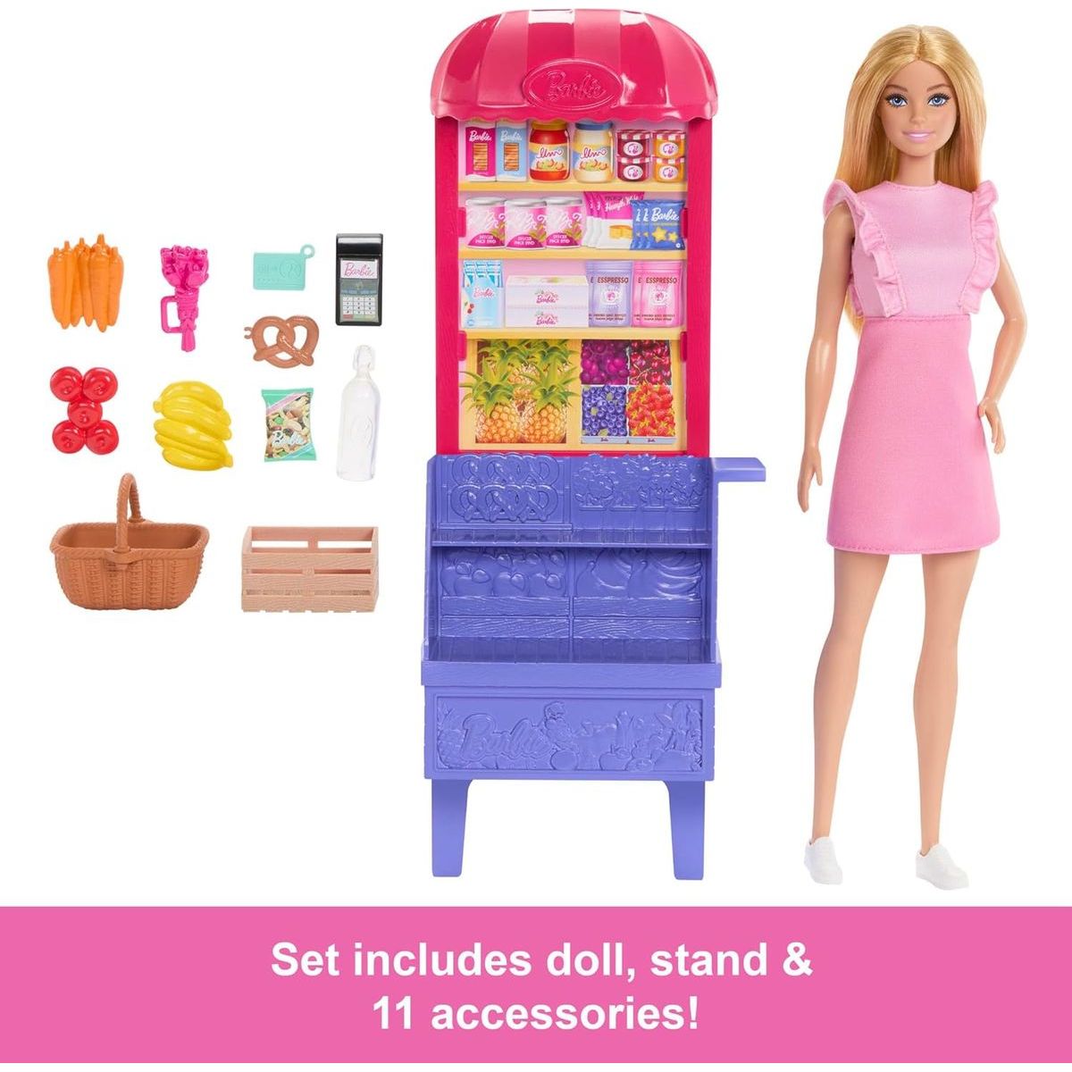 Barbie Panenka Malibu nakupuje herní set