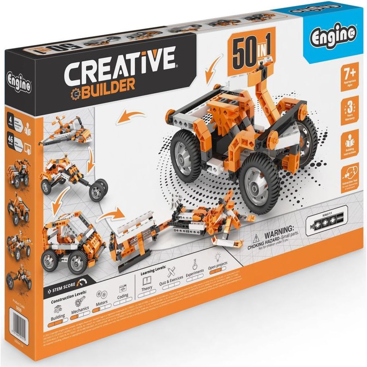 Engino Creative Builder 50 modelů s motorkem
