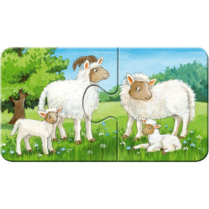 Ravensburger Puzzle Zvířátka na dvoře 9 x 2 dílků