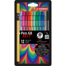 Prémiový vláknový fix STABILO Pen 68 ARTY 12 ks sada
