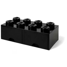 LEGO® Úložný box 8 s šuplíky 25 x 50 x 18 cm - černá