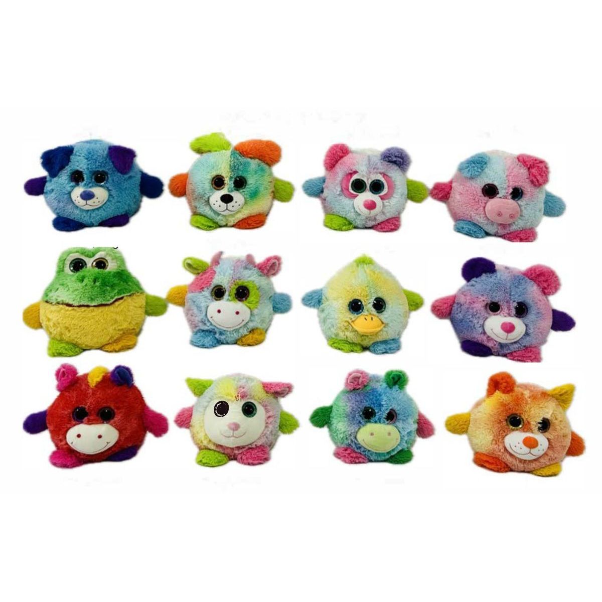 Alltoys Plyšová koule s velkýma očima 19 cm