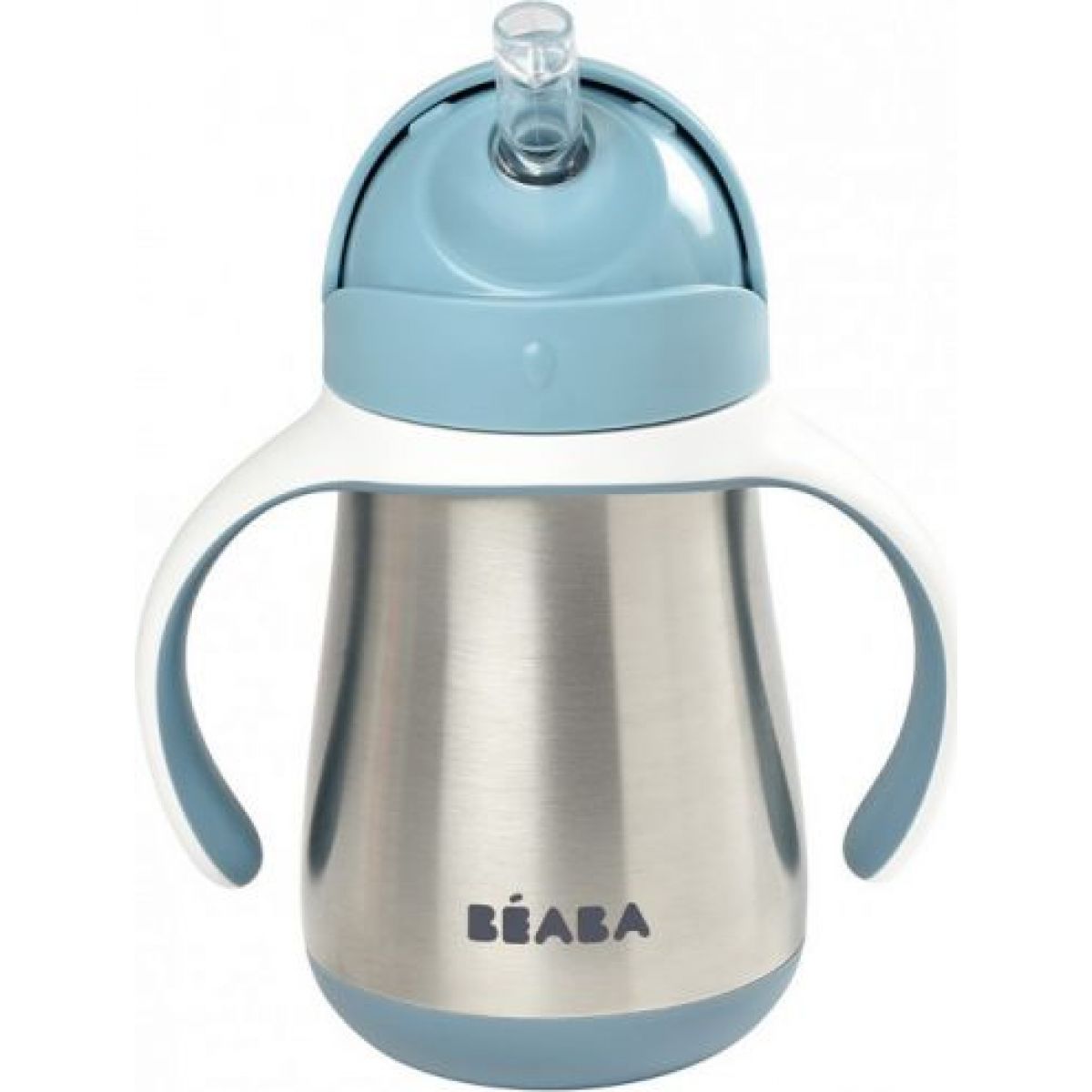 Beaba Hrnek termoizolační s brčkem nerez 250ml Blue