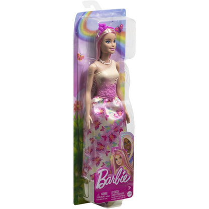 Mattel Barbie pohádková princezna růžová