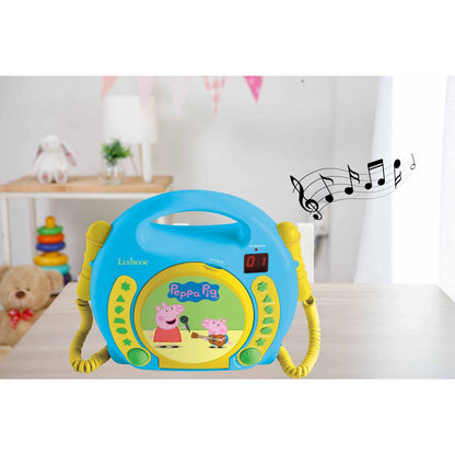 Lexibook CD přehrávač Prasátko Peppa se 2 mikrofony