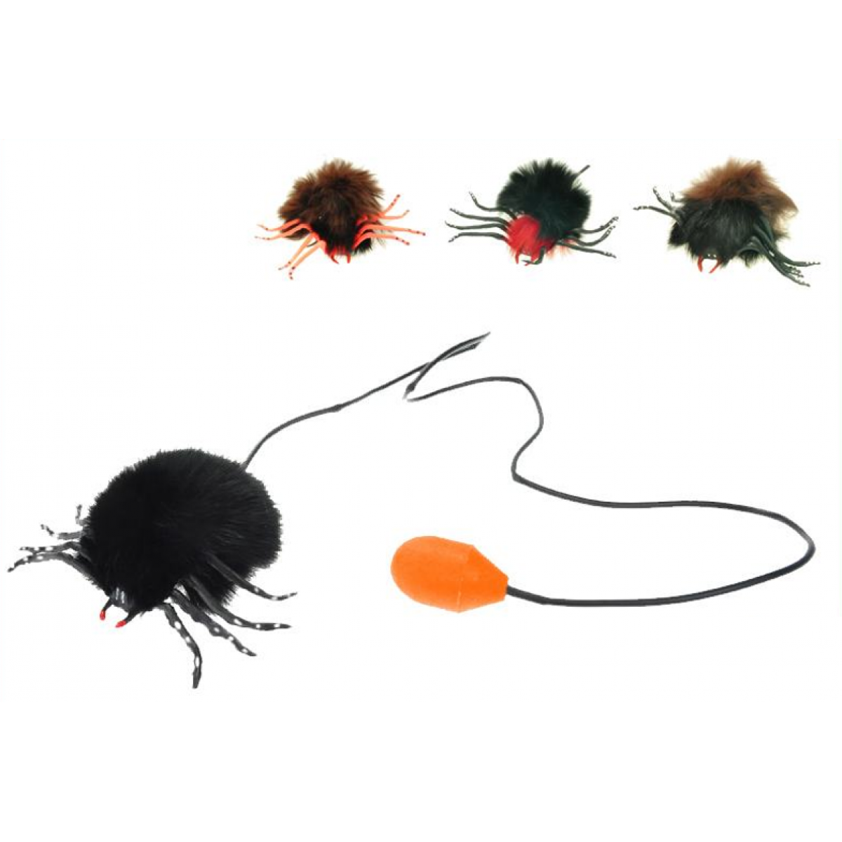 Teddies Pavouk skákající plyšový 7 cm - Modrý