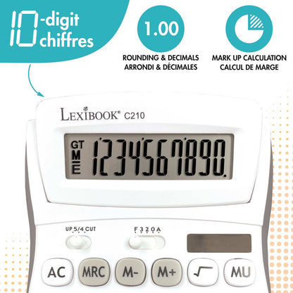 Lexibook 10místná kalkulačka s nastavitelným úhlem obrazovky