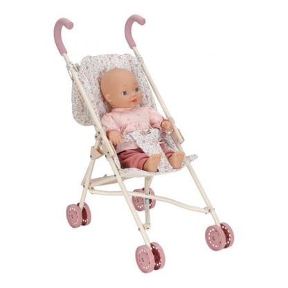Little Dutch Kočárek pro panenky golfky skládací Soft Flowers