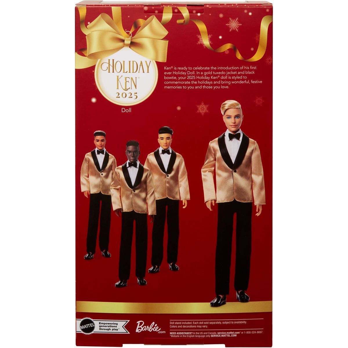 Barbie Vánoční panenka Ken blond 2025