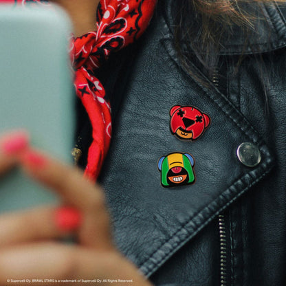 Cinereplicas Brawl Stars set pinů (Nita & Leon)