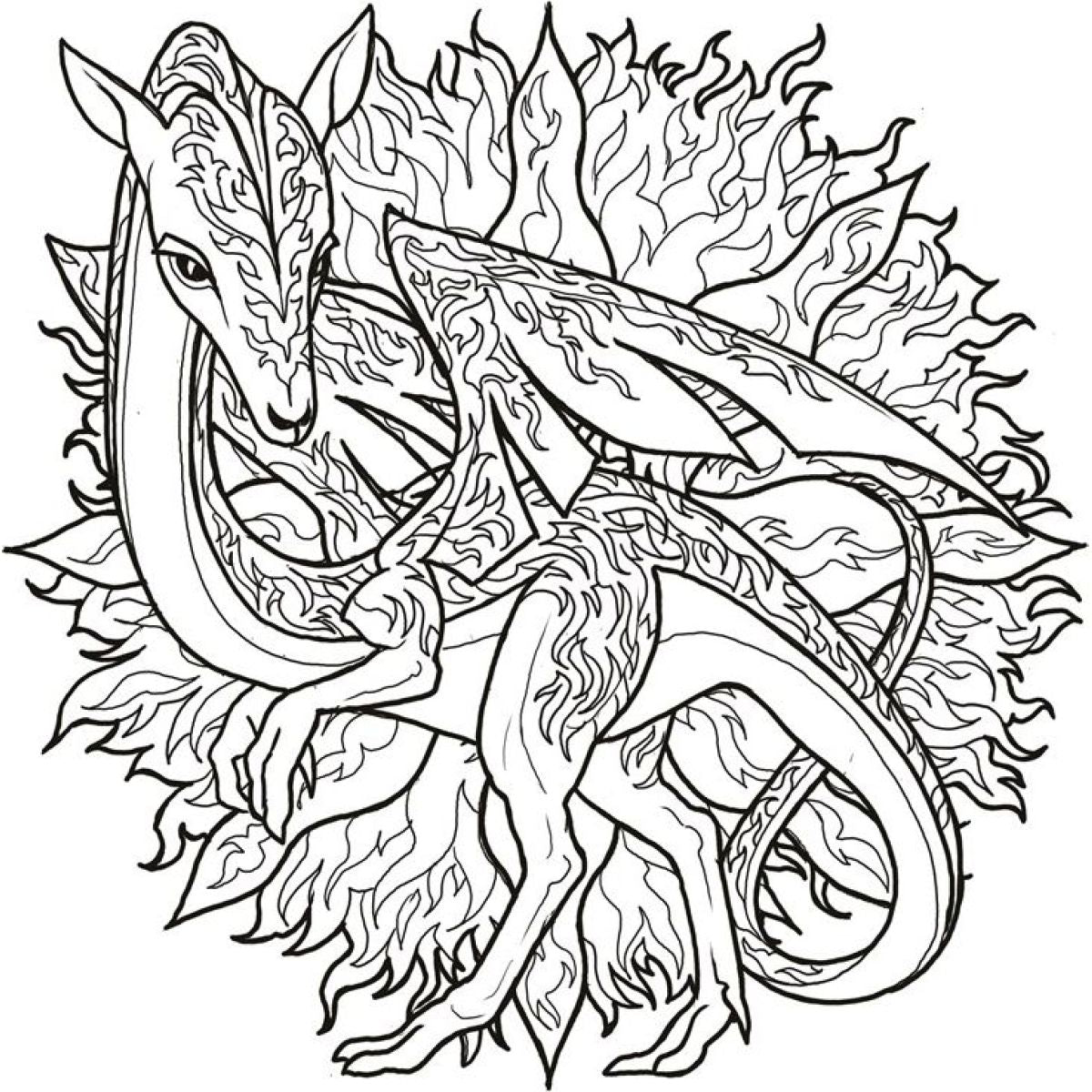 Říše draků - omalovánky