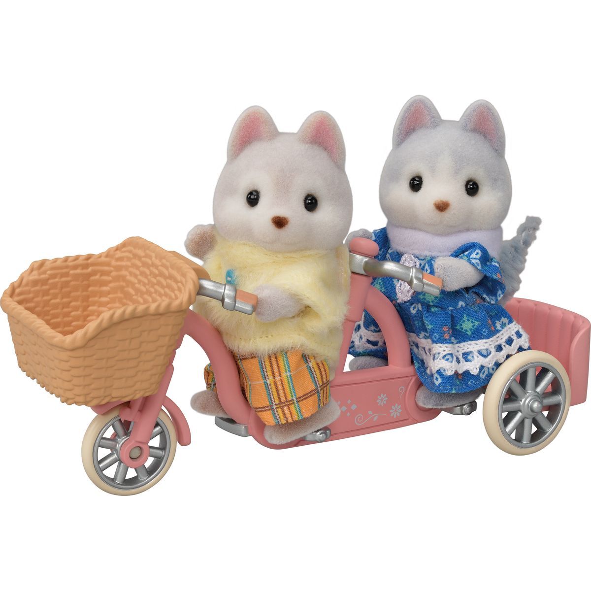 Sylvanian Families Tandemové kolo pro Husky sourozence