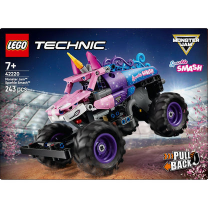 LEGO® 42220 Monster Jam™ Sparkle Smash™ s natahovacím motorem