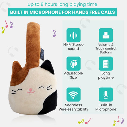 Squishmallows Plush Bluetooth Headphones - Cam