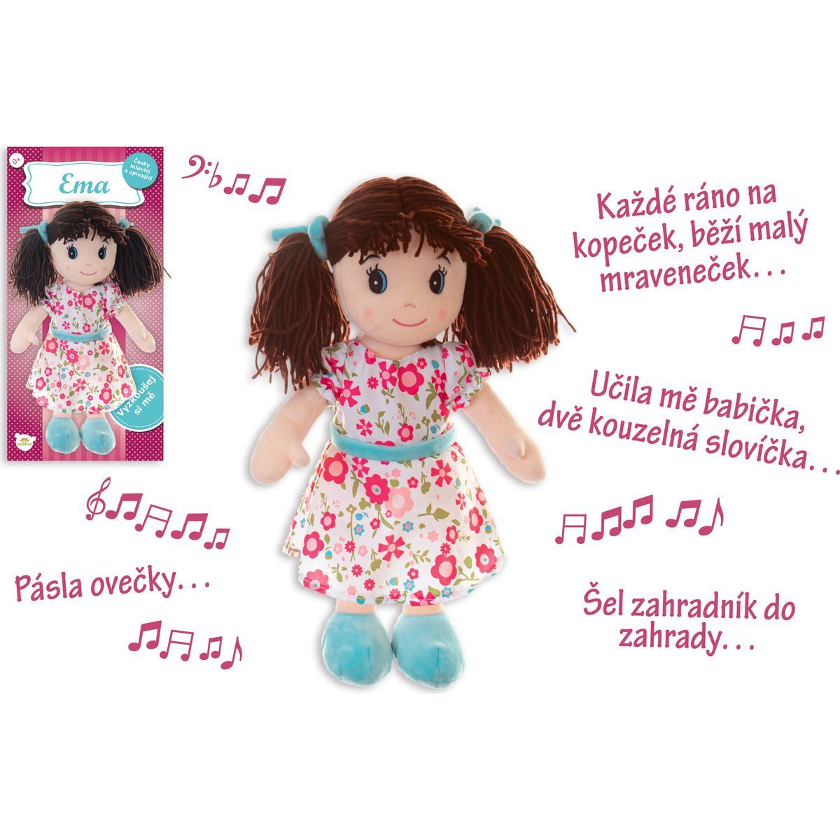 Panenka Ema plyšová 40 cm se zvukem