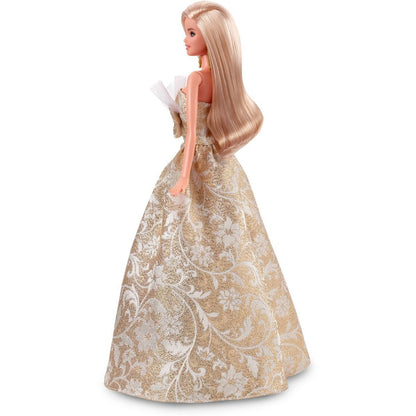 Barbie Vánoční panenka blondýnka 2025