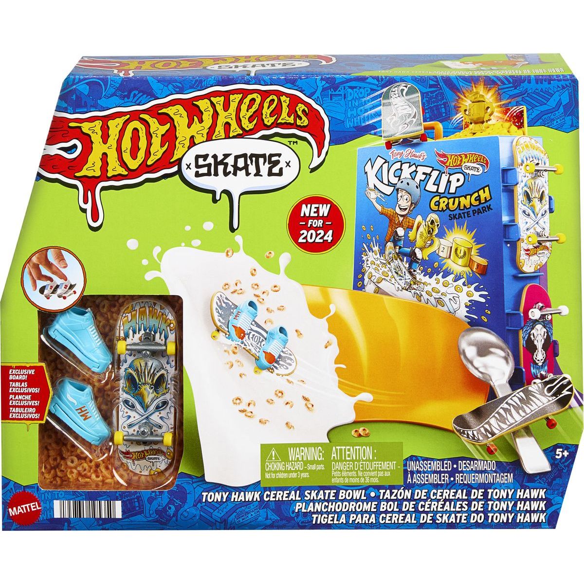 Mattel Hot Wheels Skates cereáliový Fingerboard skatepark