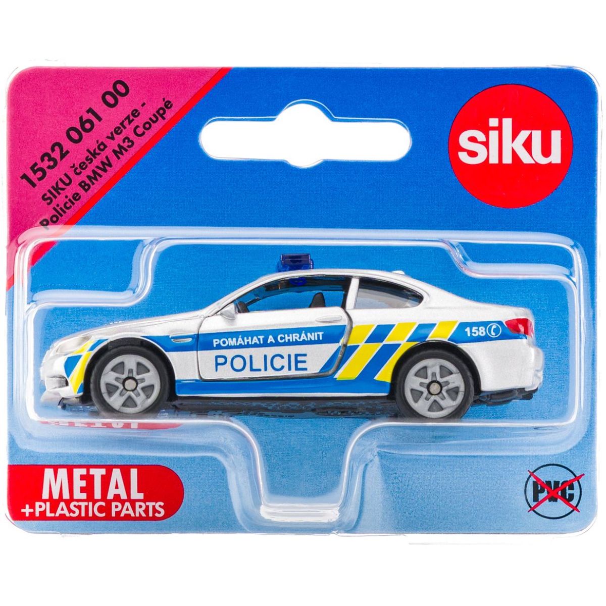 Siku 1043153206100 česká verze Policie BMW M3 Coupé