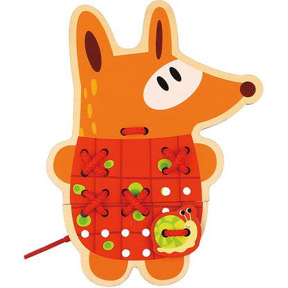 Tooky Toy Dřevěná provlékací zvířátka