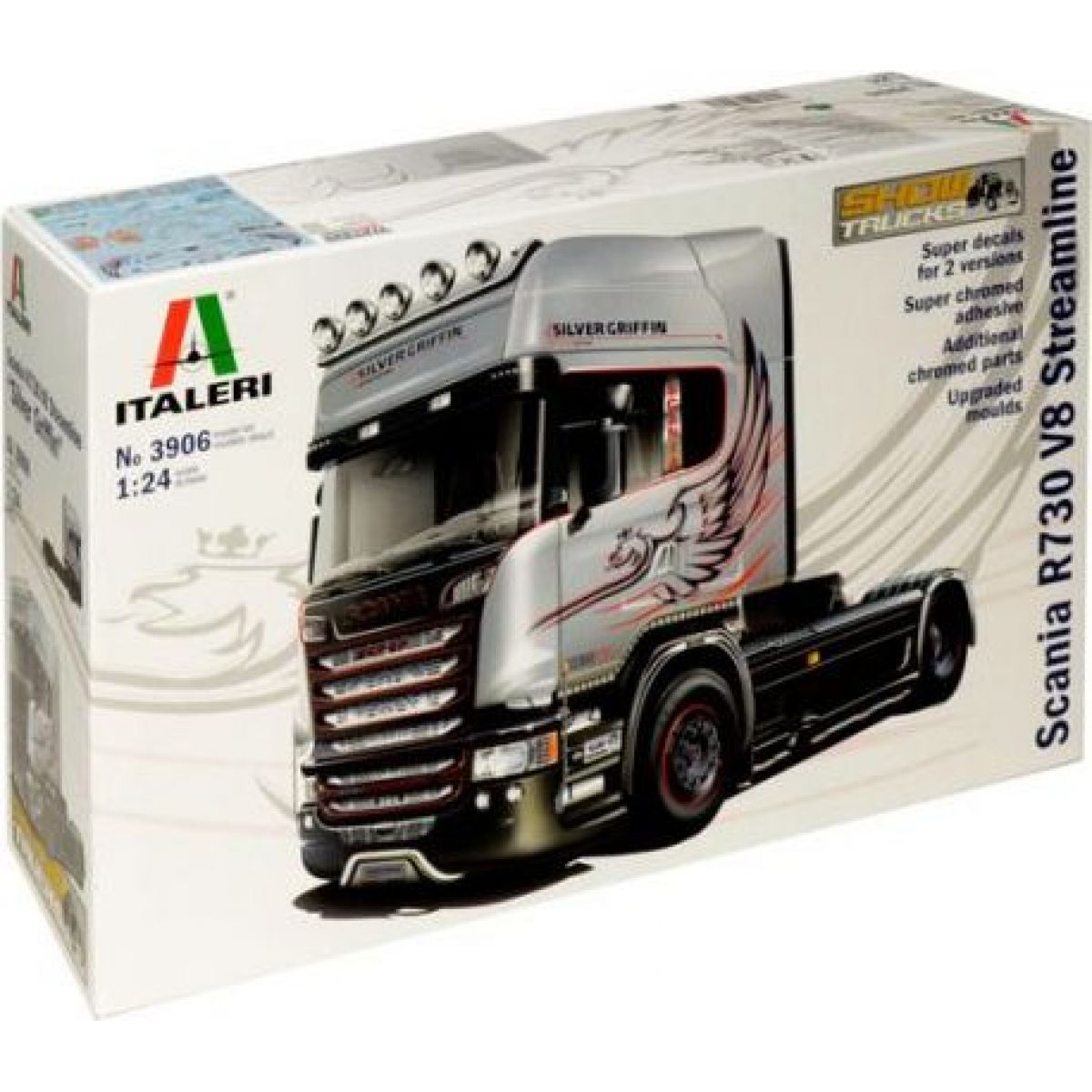 Italeri Model Kit truck 3906 Scania R730 Streamline 4x2 1:24