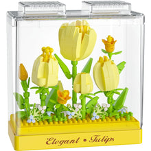 Stavebnice mini KOCO Tulipány plast 295ks v krabičce 11x12x5cm