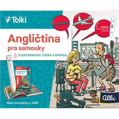 Tolki Albi tužka + kniha anglický jazyk pro samouky