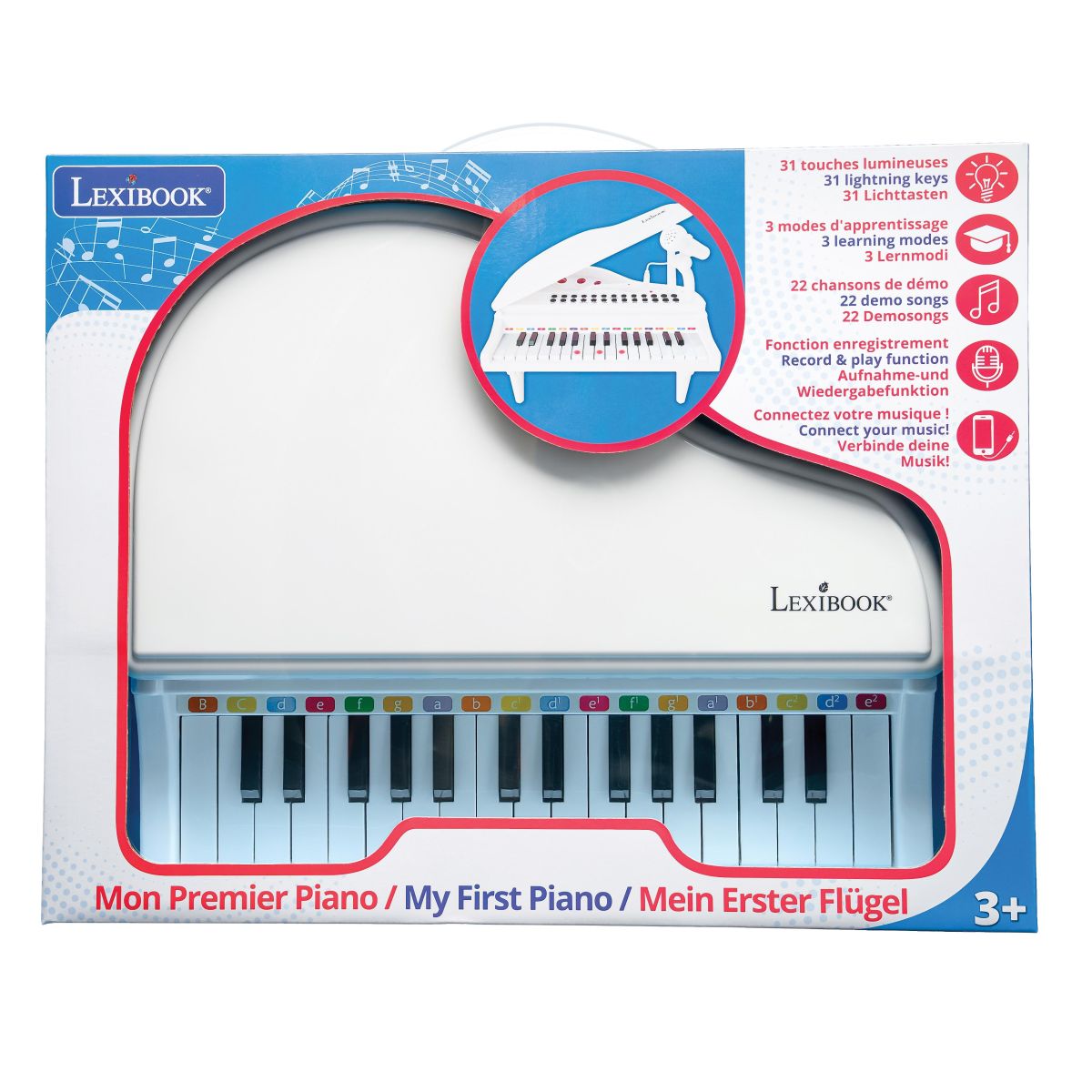 Lexibook Mini elektronický klavír s mikrofonem