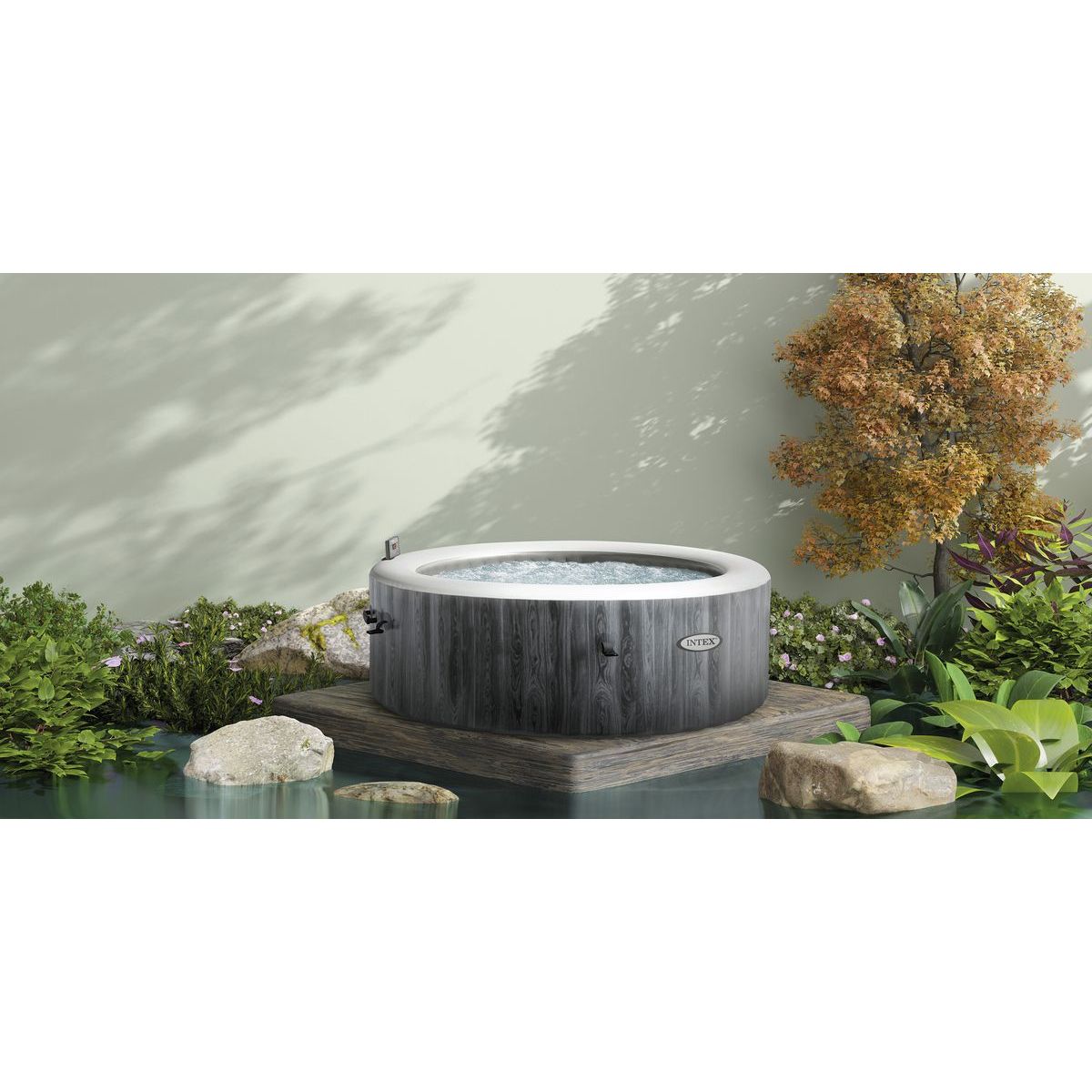 Intex 28440NP Vířivka PureSpa™ Greywood Bubble Deluxe pro 4 osoby