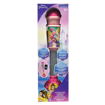 Lexibook Svítící trendy mikrofon Disney princezny s melodiemi