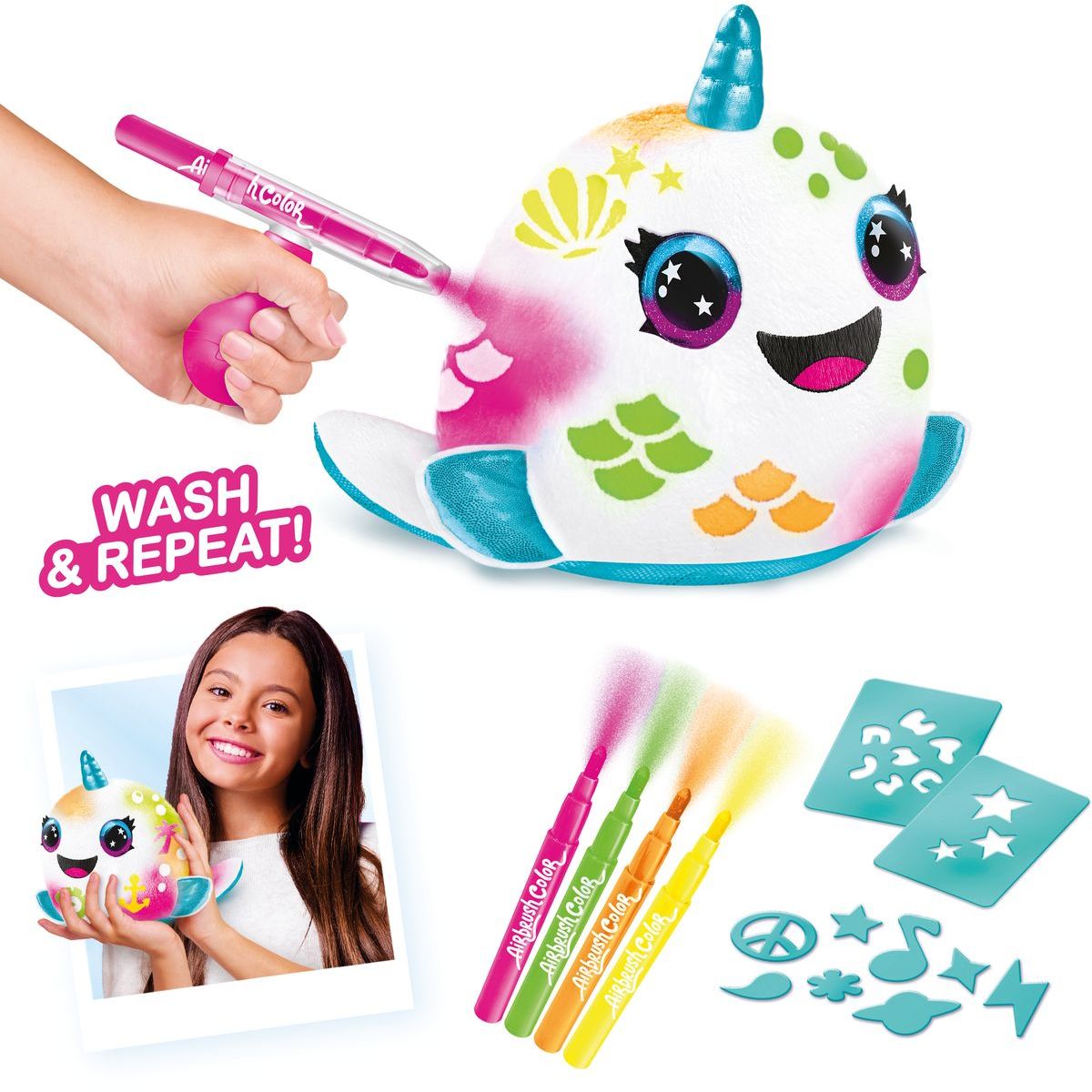 Airbrush - Neon Squish Pals Paint Can