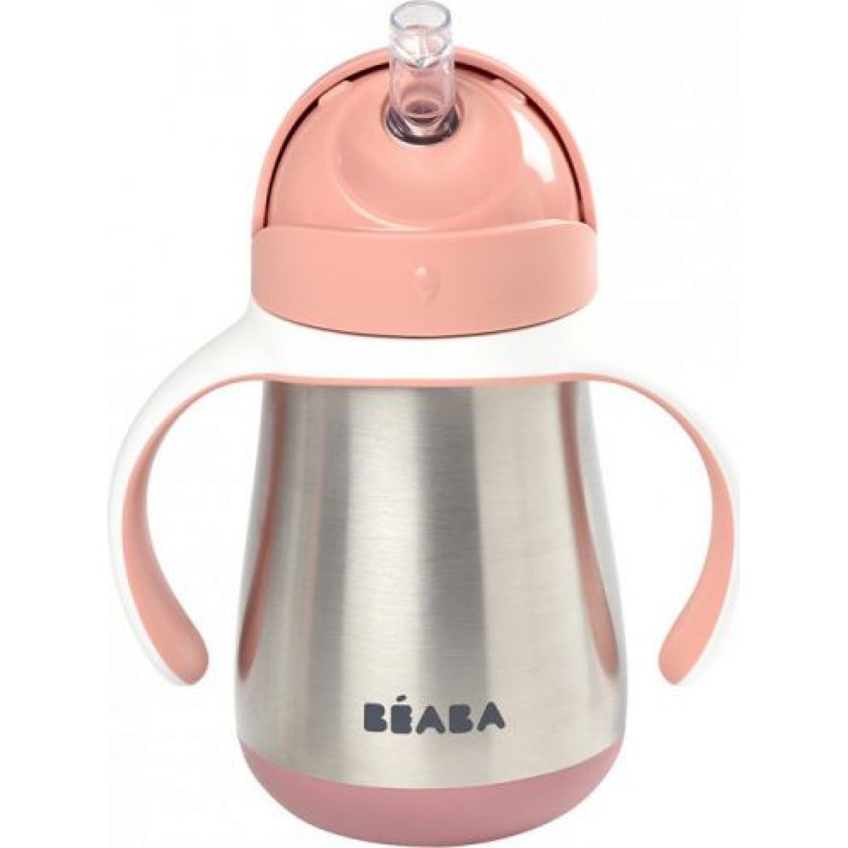 Beaba Hrnek termoizolační s brčkem nerez 250ml Pink