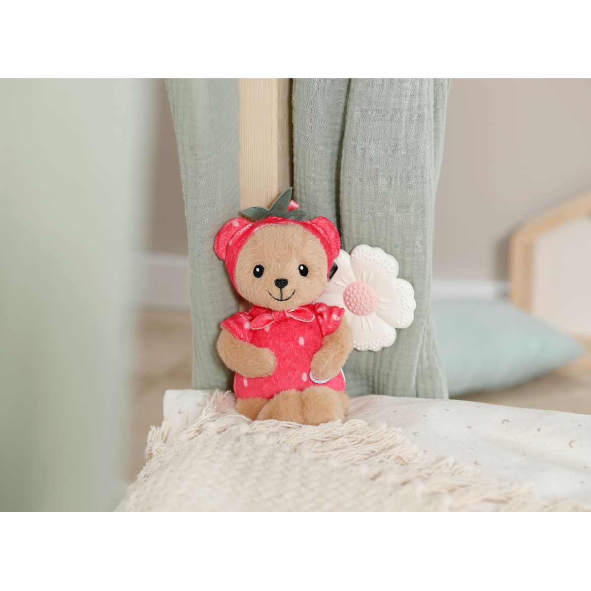 BABY born for babies Medvídek Teddy jahůdka 18 cm