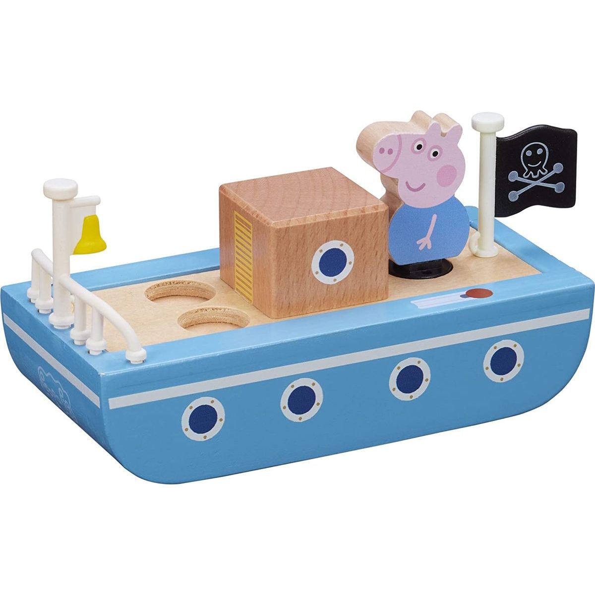 Peppa Pig dřevěná loď a figurka George