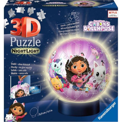 Ravensburger 115754 Puzzle Ball Gábinin kouzelný domek 72 dílků noční edice