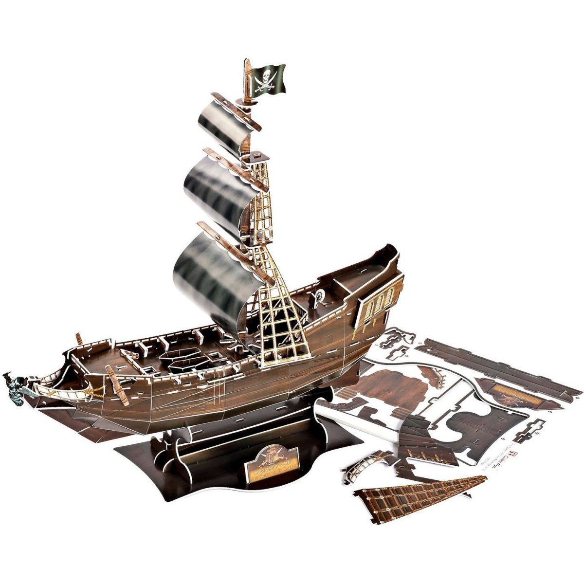 CubicFun 3D Puzzle Válečná loď Queen Anne 155 dílků