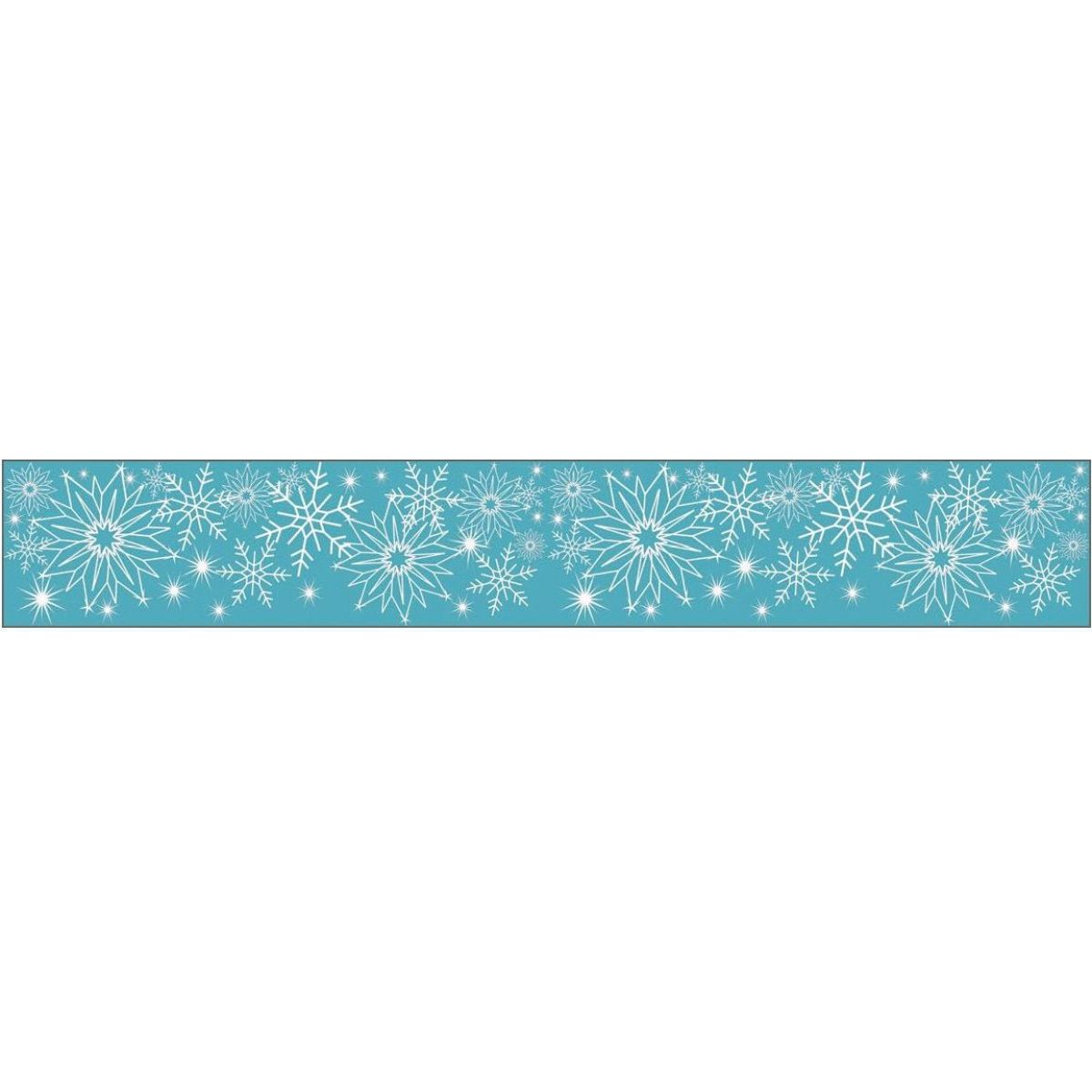 Samolepka zimní na cívce 7,6 x 200 cm vločky