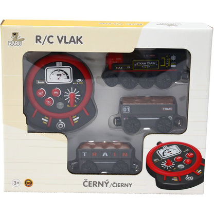 Sparkys vláčky - RC Parní vlak - černý (se zvuky, světly a kouřovými efekty)